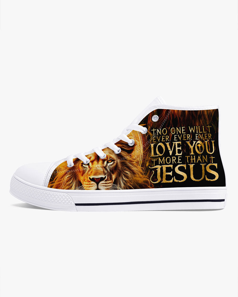 No One Will Ever Love You More Than Jesus High Top Canvas Shoes - Tytm30062310