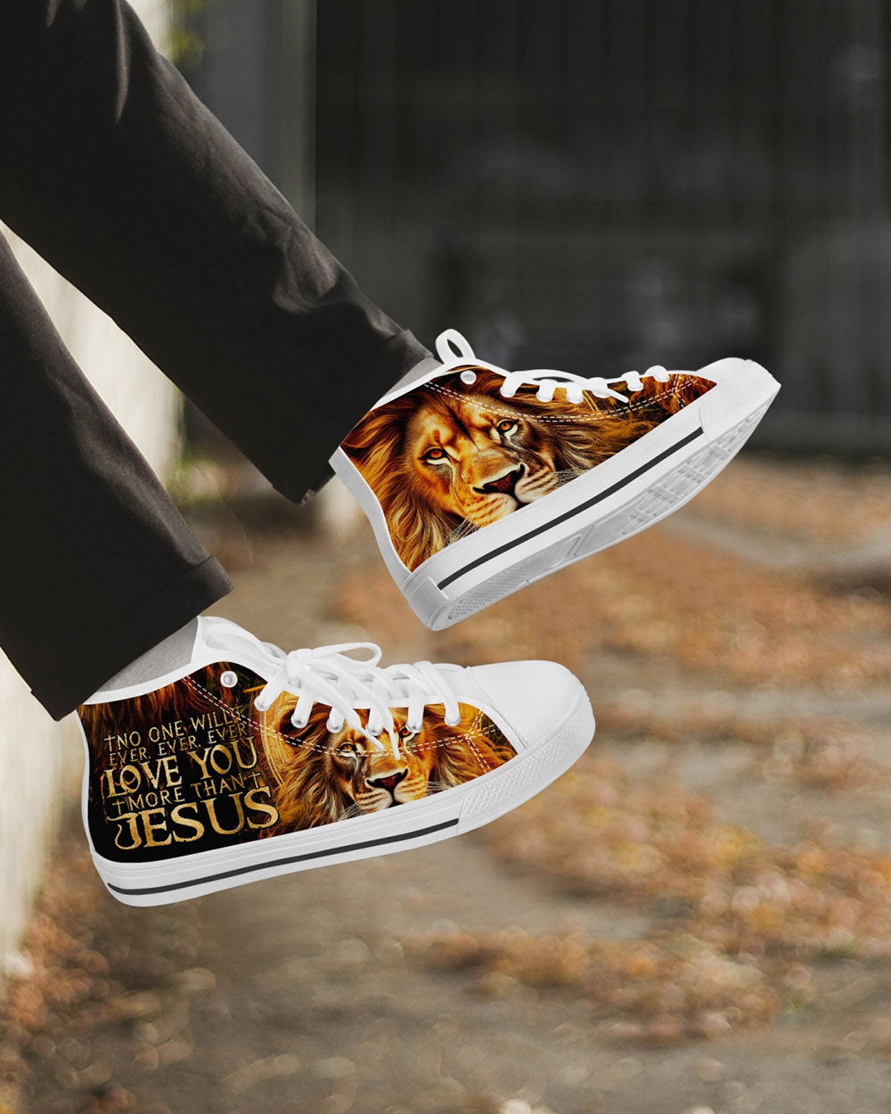 No One Will Ever Love You More Than Jesus High Top Canvas Shoes - Tytm30062310