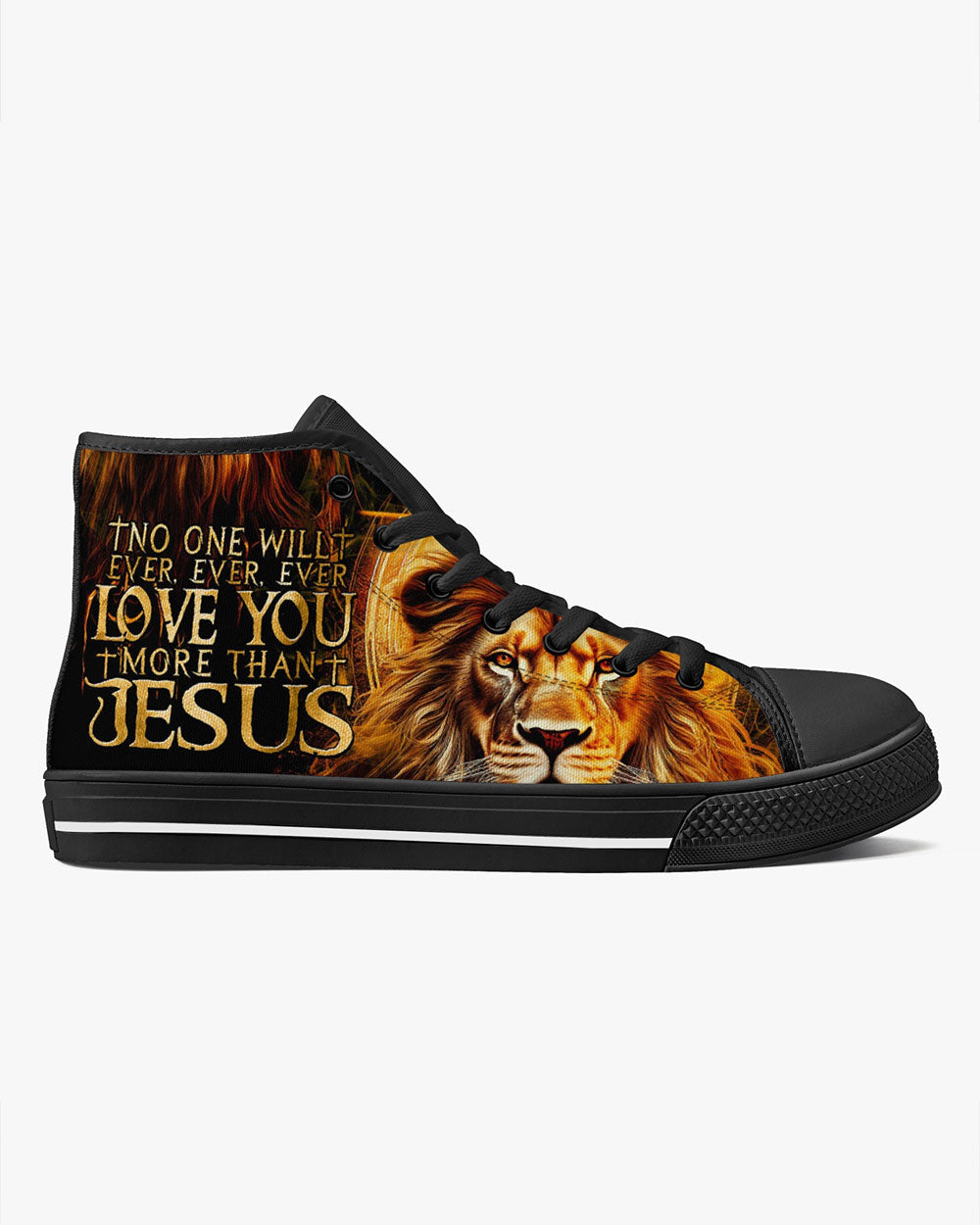 No One Will Ever Love You More Than Jesus High Top Canvas Shoes - Tytm30062310