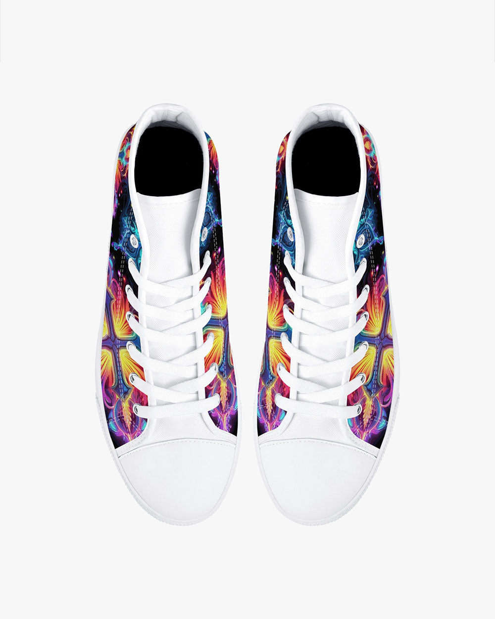 Faith Is Seeing Light With Your Heart High Top Canvas Shoes - Tytm3006235