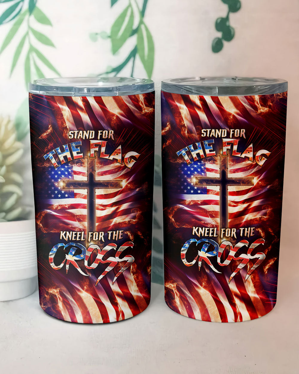 Stand For The Flag Kneel For The Cross Tumbler - Tlno0308232