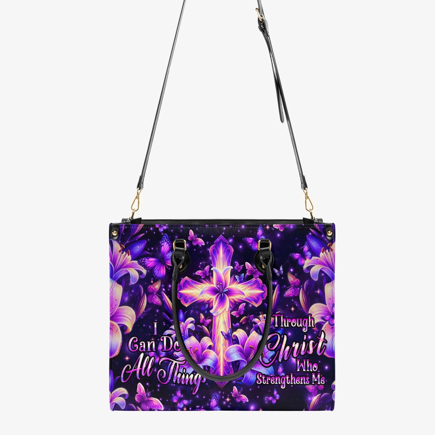 I Can Do All Things Leather Handbag - Yhhn2803243
