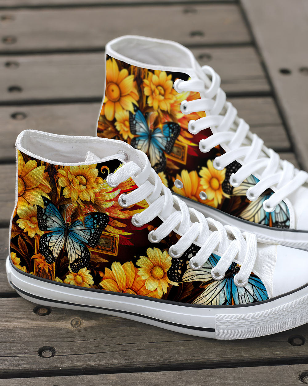 Faith Doesn't Make Things Easy High Top Canvas Shoes - Tytm2706231