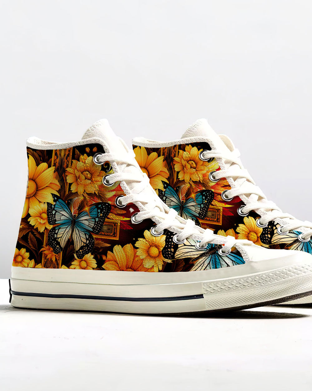 Faith Doesn't Make Things Easy High Top Canvas Shoes - Tytm2706231