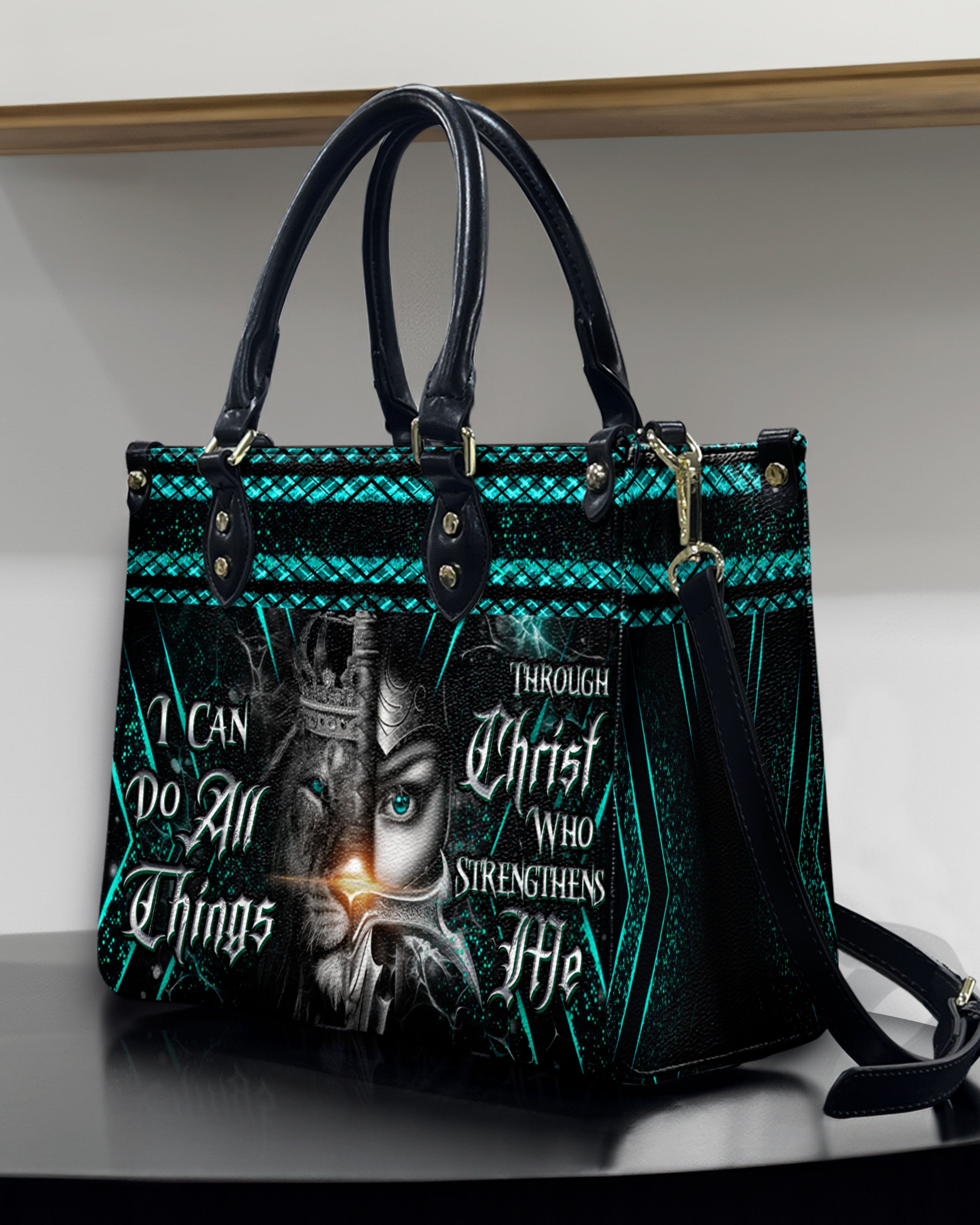 I Can Do All Things Leather Handbag - Yhdu2907243