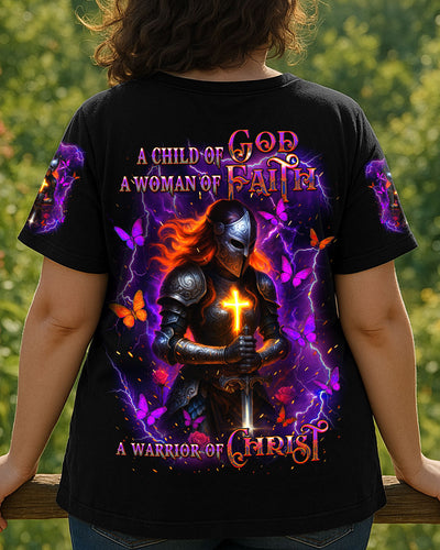 A Child Of God A Woman Of Faith Women's All Over Print Shirt - Yhdu2407251