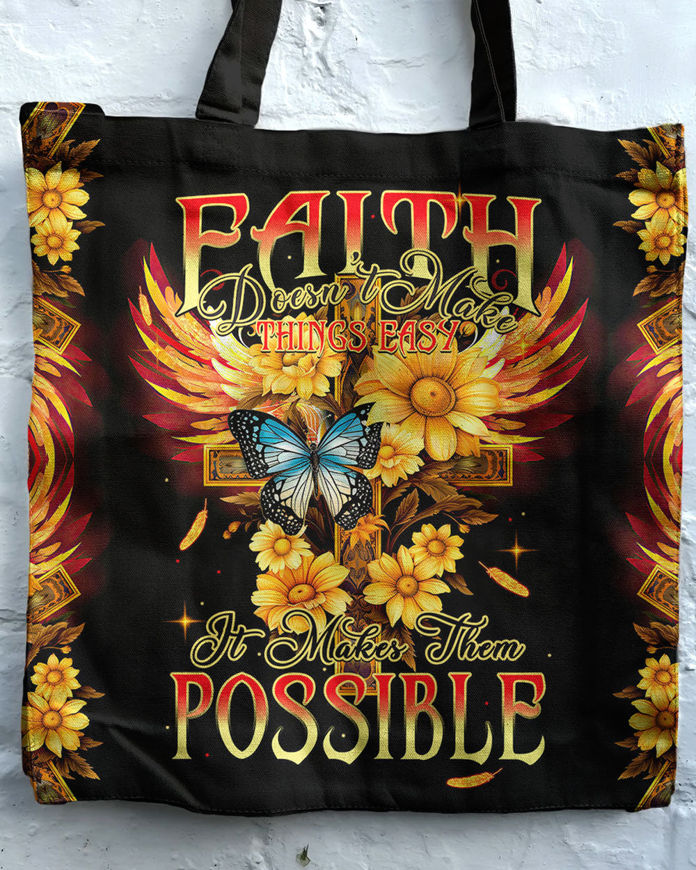 Faith Doesn't Make Things Easy Tote Bag - Tytm2706231