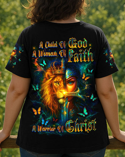 A Child Of God A Woman Of Faith Women's All Over Print Shirt - Yhdu2307254