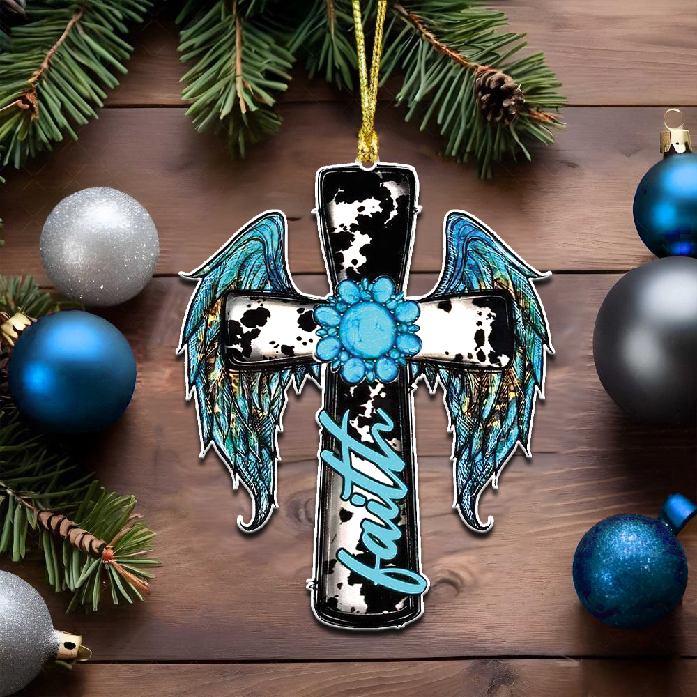 Faith Cross Wing Ornament & Keychain - Yhhg1308254