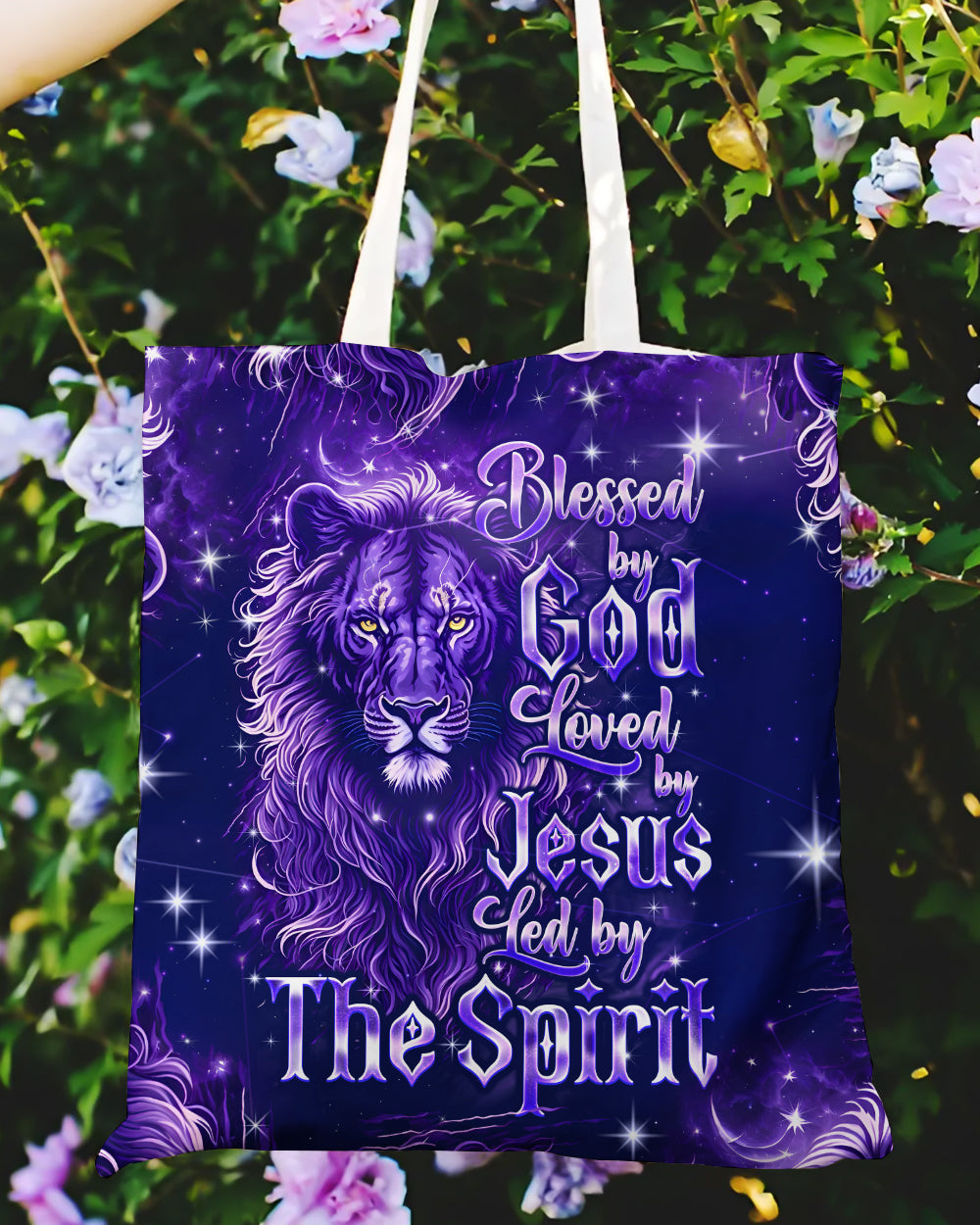 Blessed By God Loved By Jesus Lion Tote Bag - Tyqy2308259