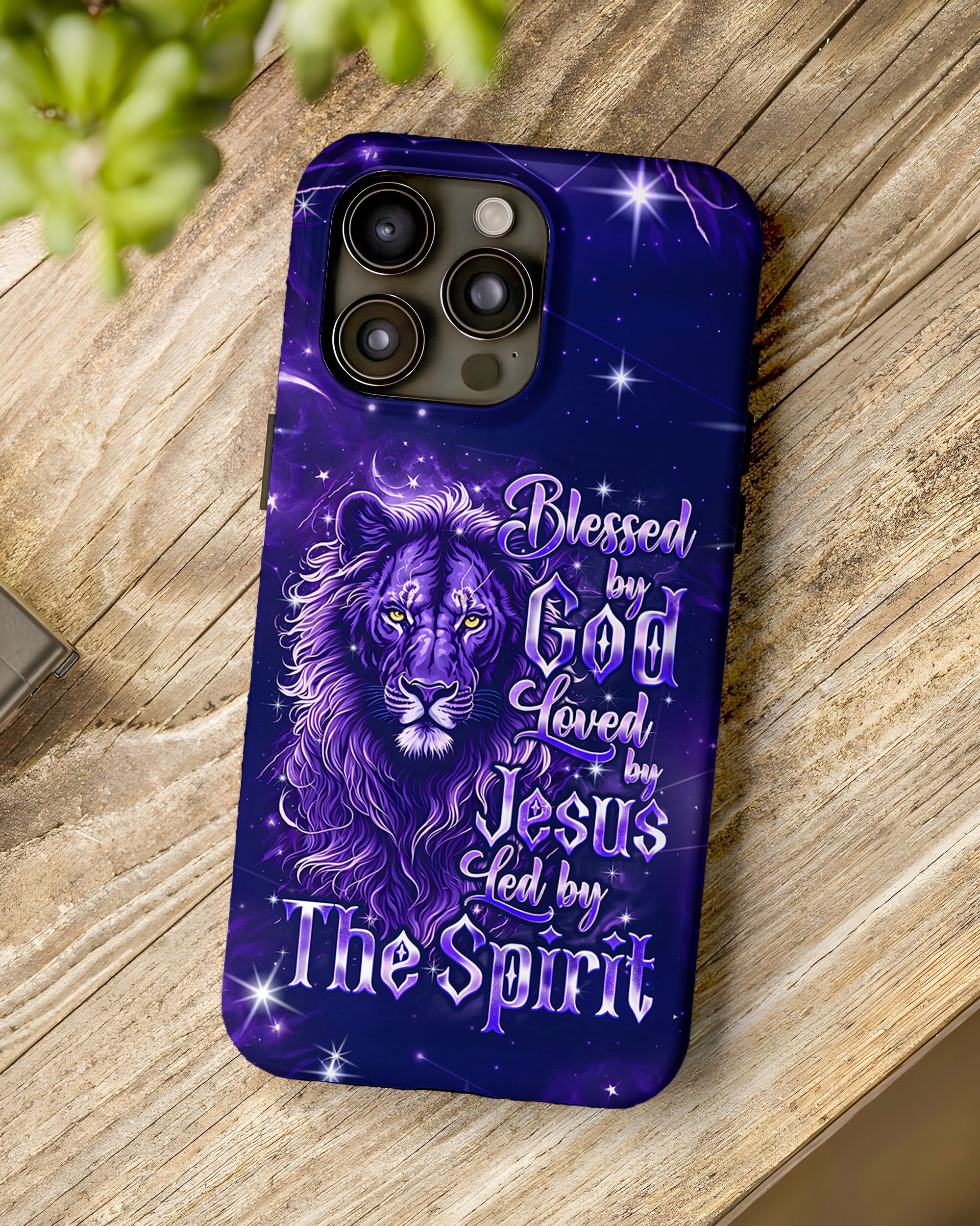Blessed By God Loved By Jesus Lion Phone Case - Tyqy2308257