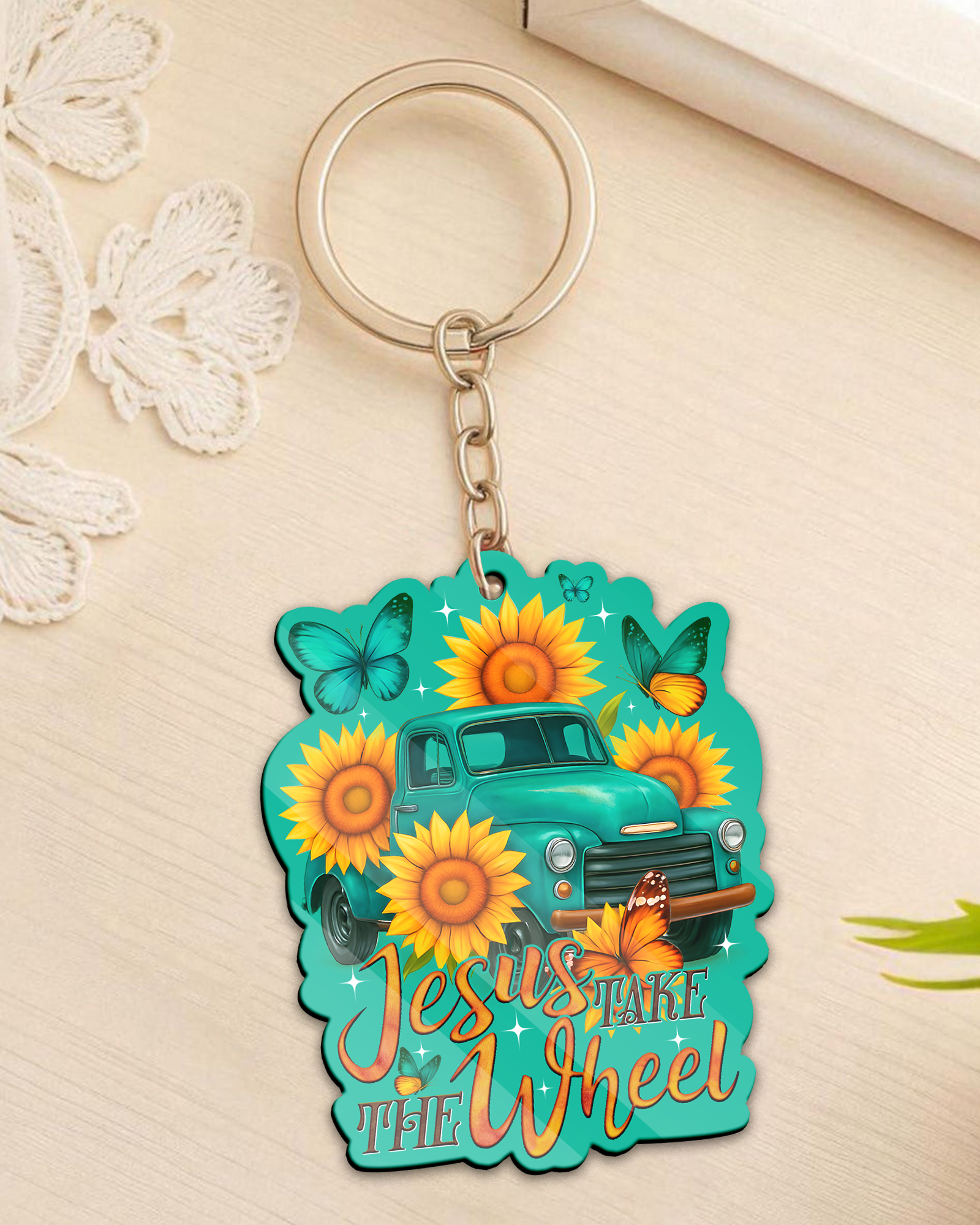Jesus Take The Wheel Ornament & Keychain - Tyqy1909254