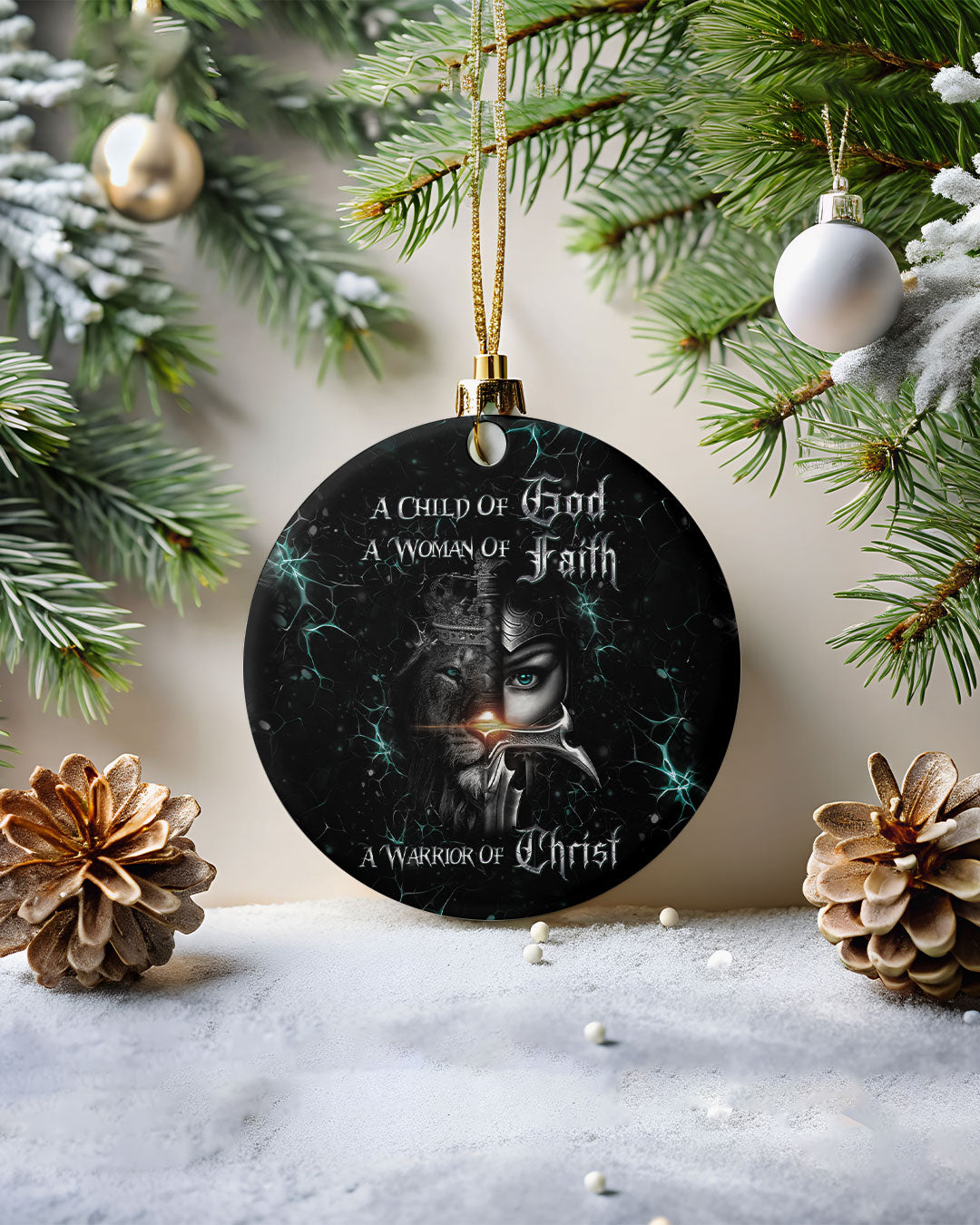 A Child Of God A Woman Of Faith Ornament & Keychain - Yhhg1709257