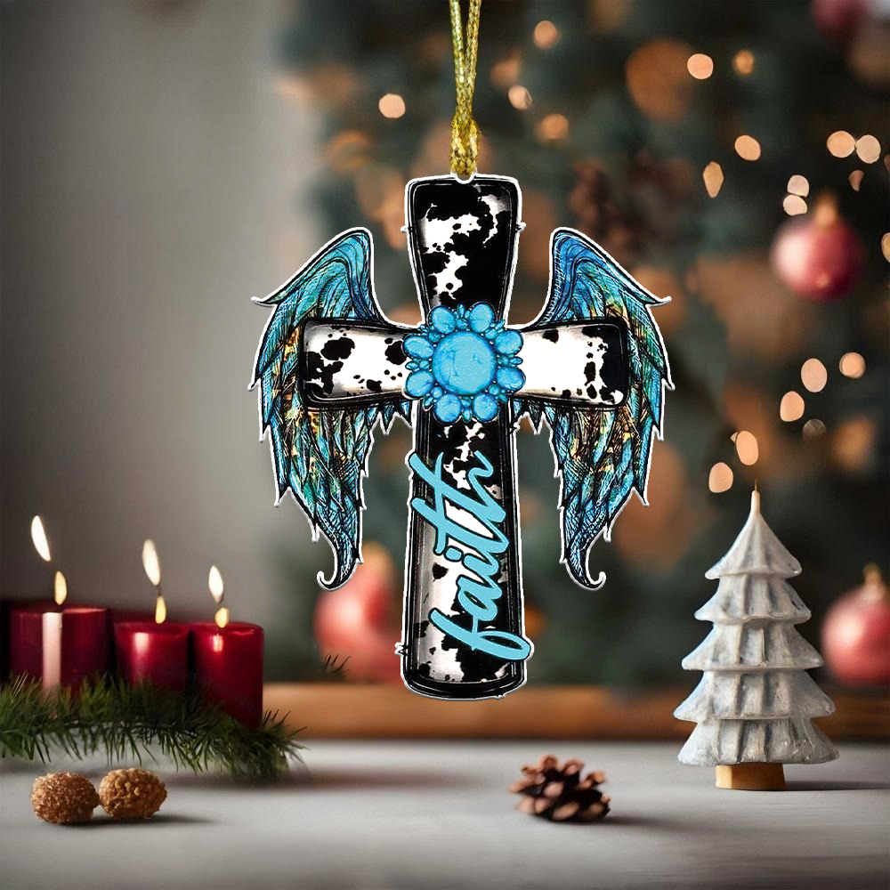 Faith Cross Wing Ornament & Keychain - Yhhg1308254
