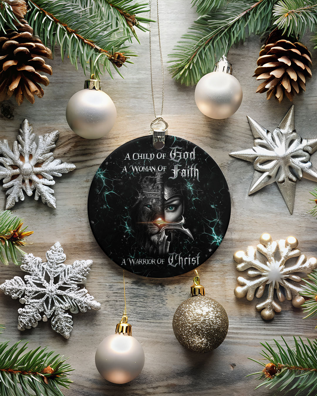 A Child Of God A Woman Of Faith Ornament & Keychain - Yhhg1709257