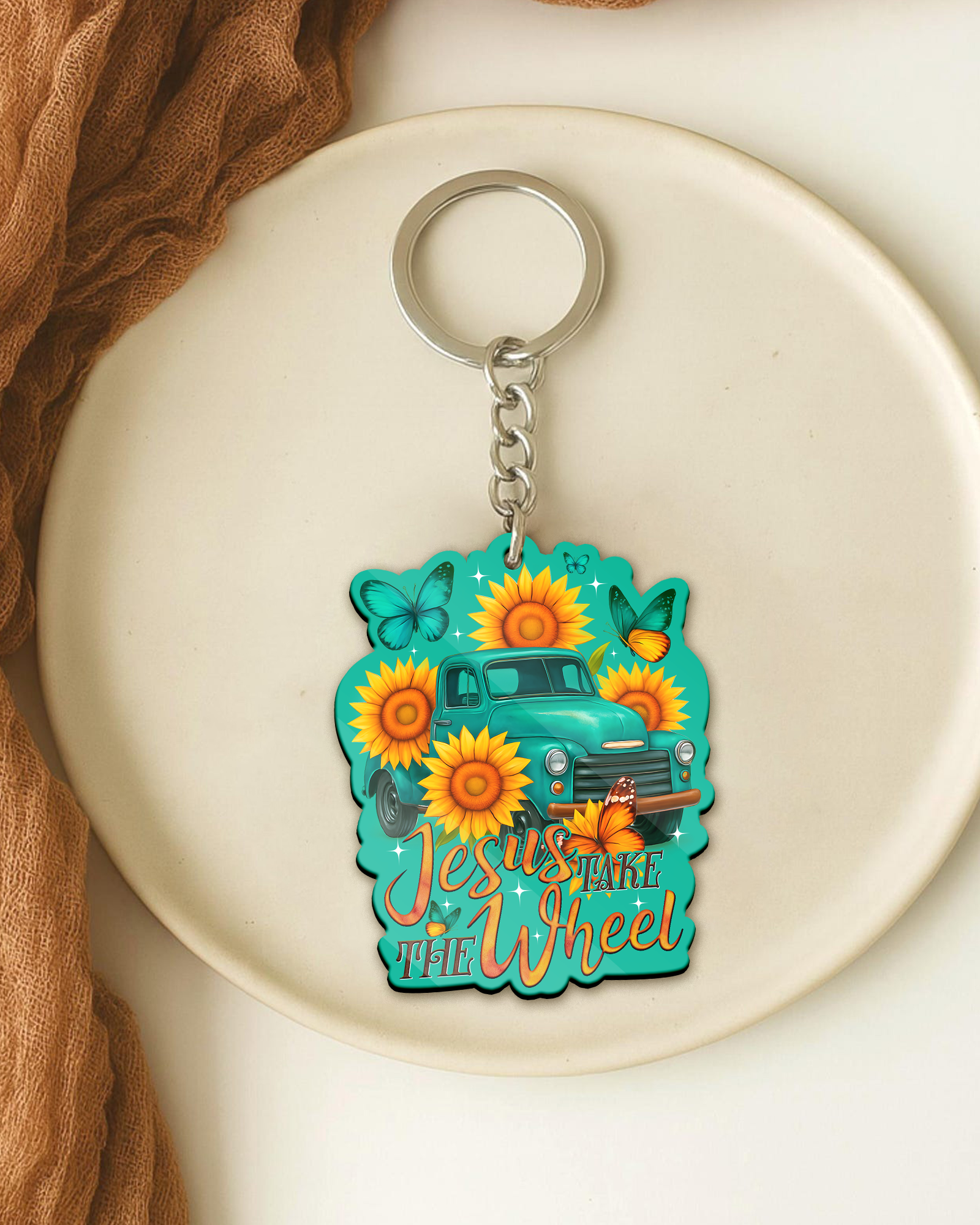 Jesus Take The Wheel Ornament & Keychain - Tyqy1909254