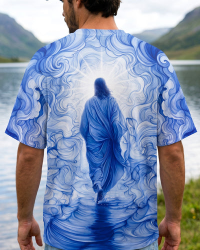 Jesus Walking On Water Men's All Over Print Shirt - Tyqy0307264