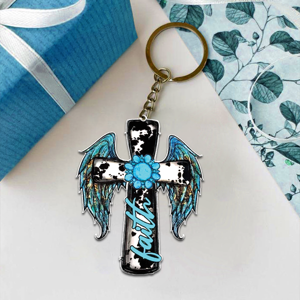 Faith Cross Wing Ornament & Keychain - Yhhg1308254