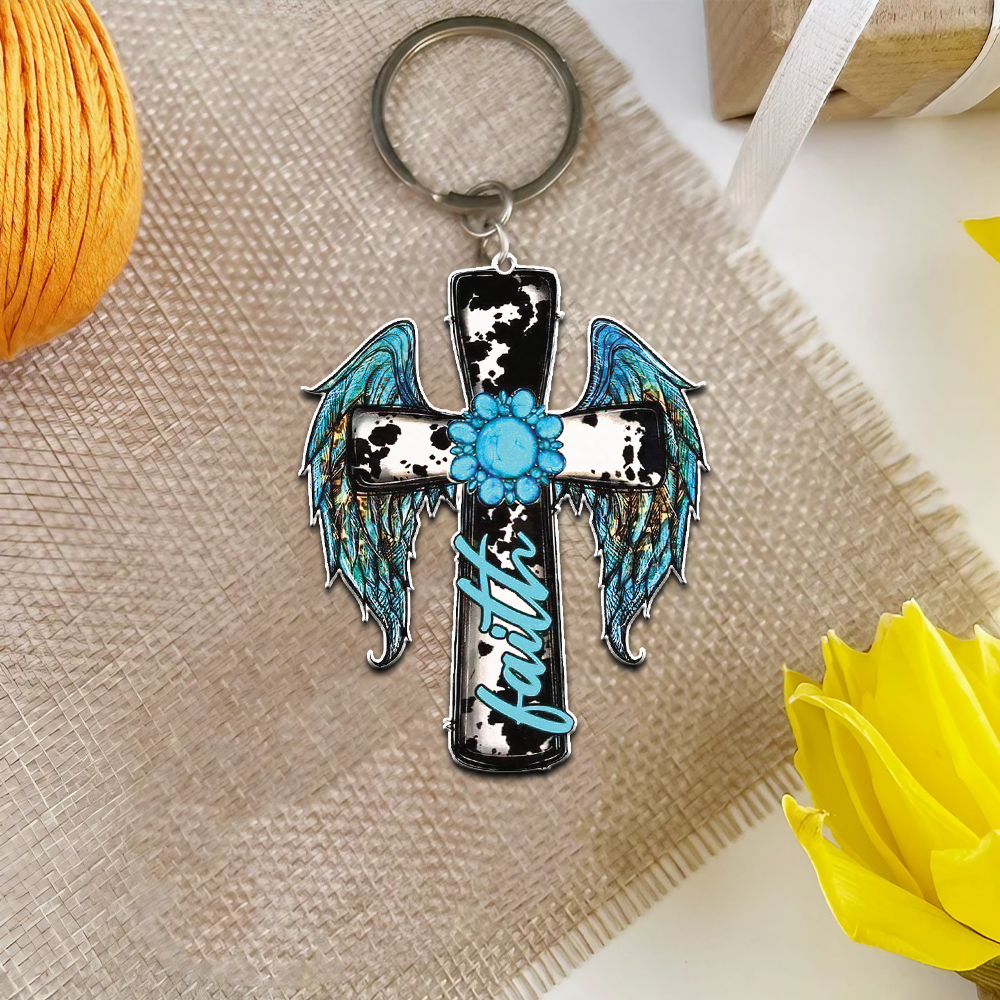 Faith Cross Wing Ornament & Keychain - Yhhg1308254
