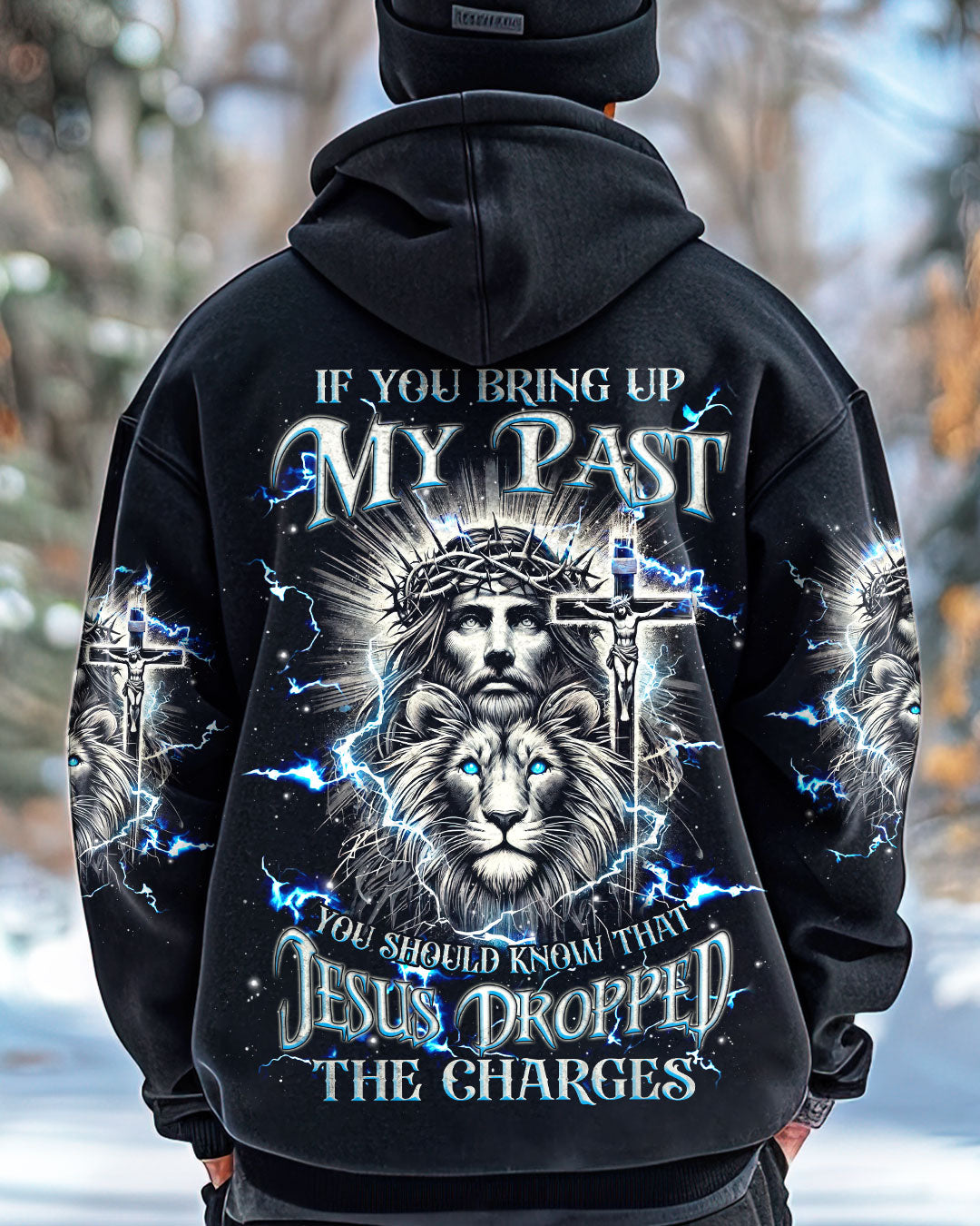 Jesus Dropped The Charges Lion Men's All Over Print Shirt - Tlnz1911242