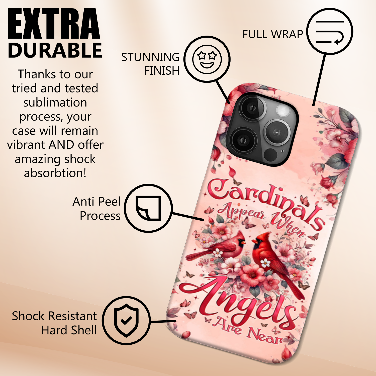 When Cardinals Appear Angels Are Near Phone Case - Tyqy1802243