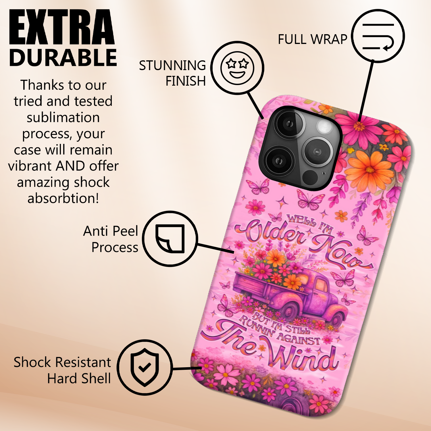 Running Against The Wind Truck Phone Case - Tlno0608251