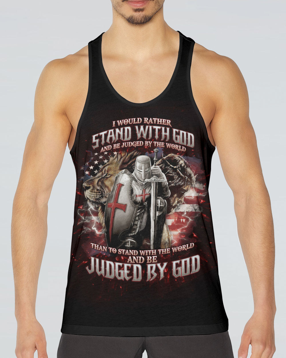 I Would Rather Stand With God Warrior Men's All Over Print Shirt - Tlno1306245