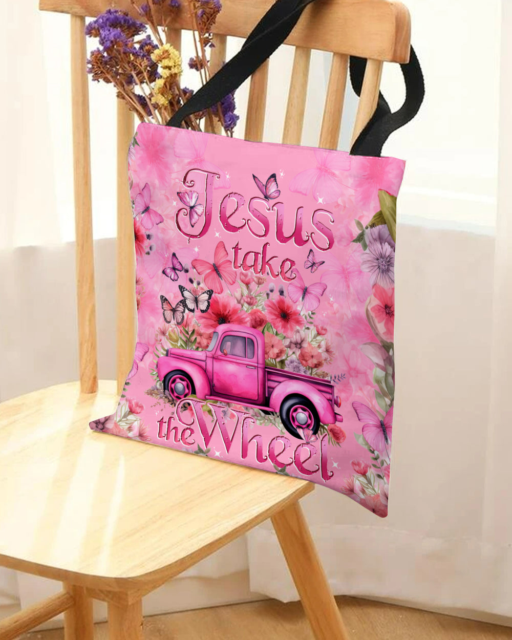 Jesus Take The Wheel Tote Bag - Tytd040124