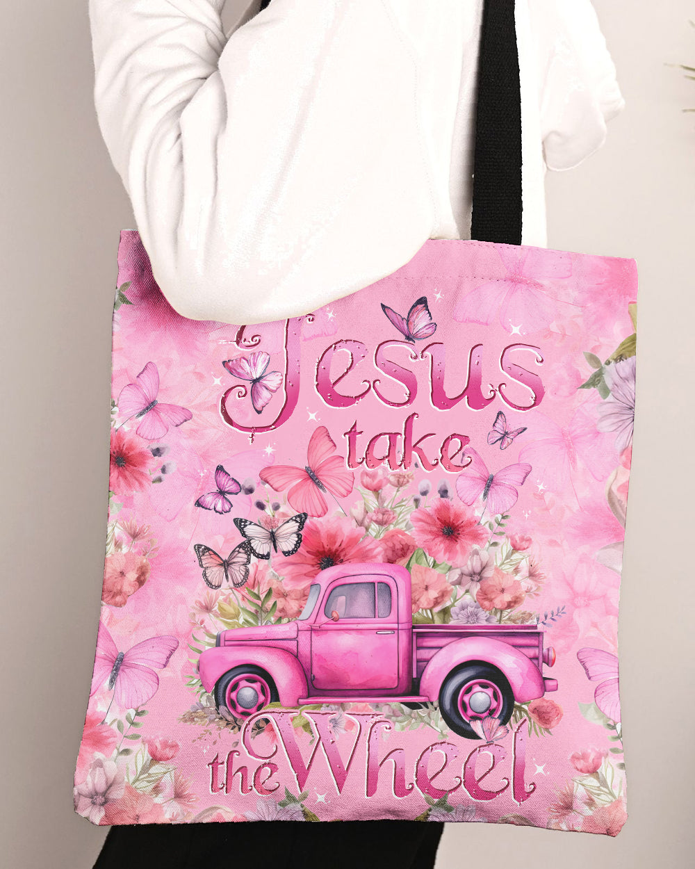 Jesus Take The Wheel Tote Bag - Tytd040124
