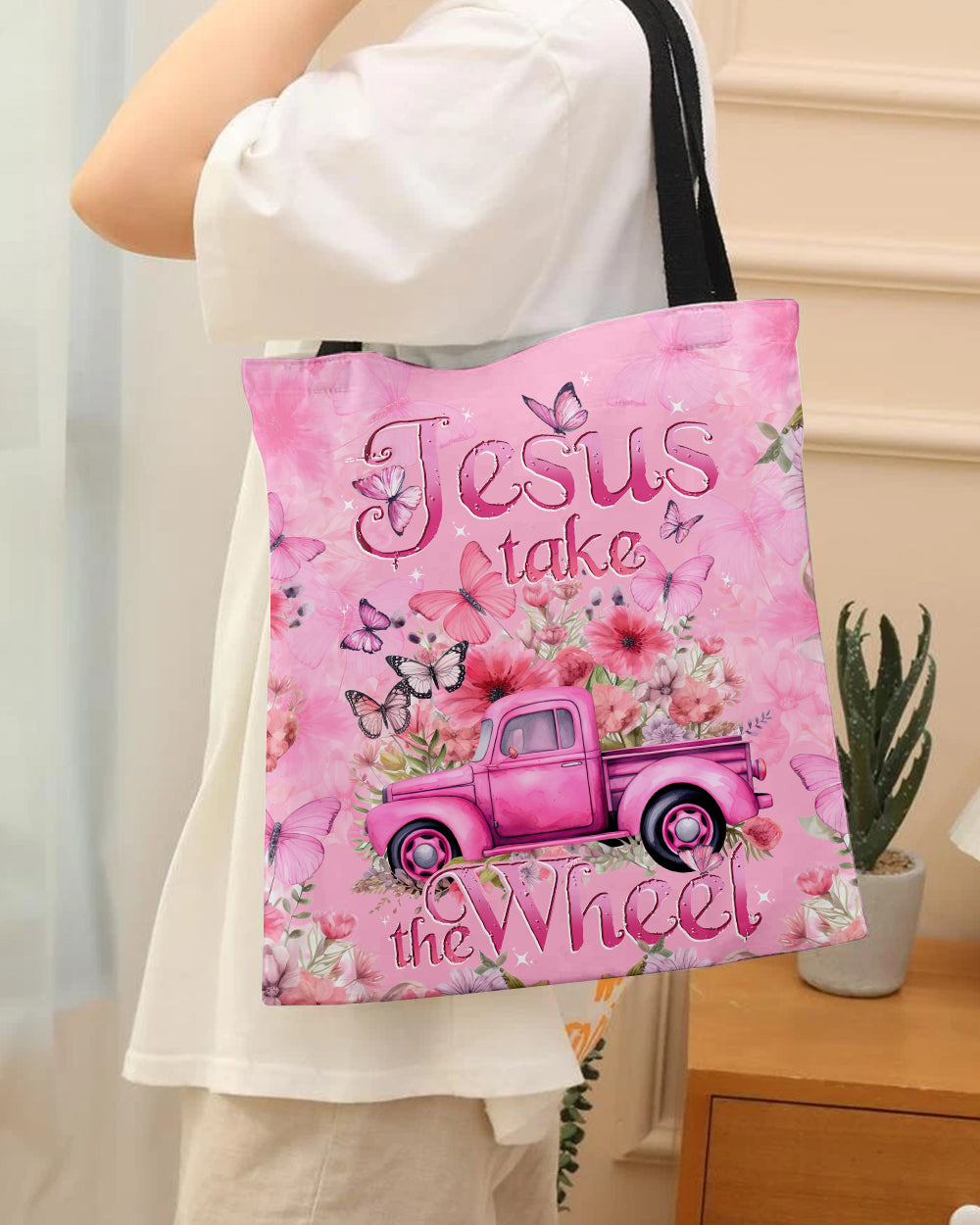 Jesus Take The Wheel Tote Bag - Tytd040124