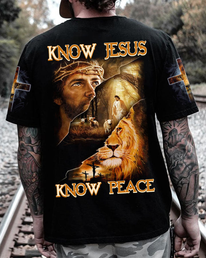 Know Jesus Know Peace Men's Christian Tshirt