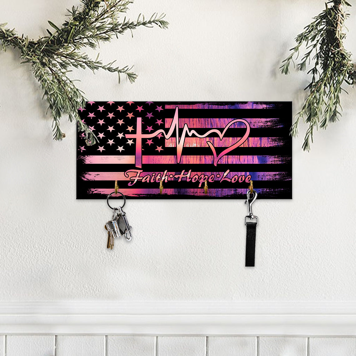 Faith Hope Love Keys Hook - Tltm2312202