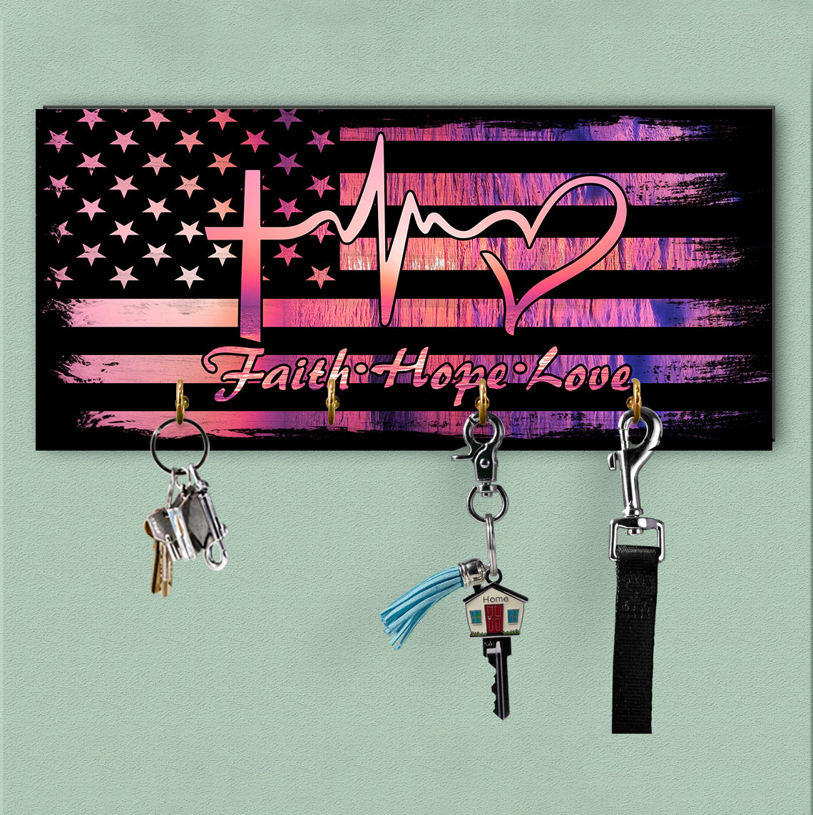 Faith Hope Love Keys Hook - Tltm2312202