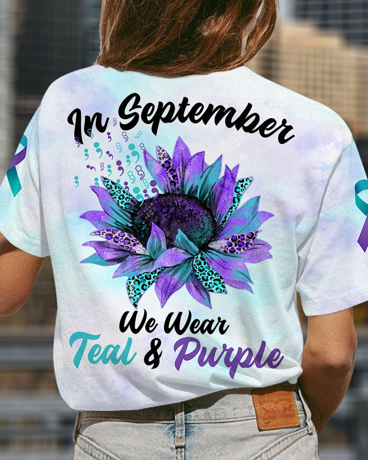 In September We Wear Women's Suicide Prevention Awareness Tshirt