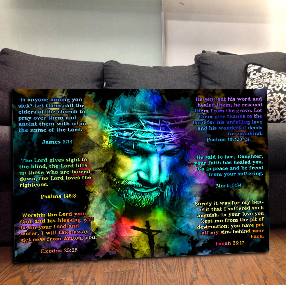 Jesus Watercolor Bible Verses Canvas - Tlnh2409214