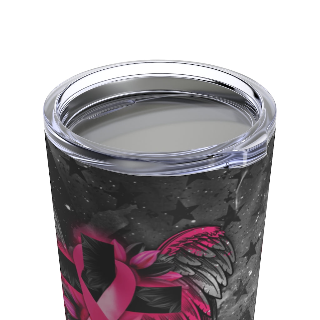 Faith Cross Wings Breast Cancer Awareness Tumbler - Lath2002214Ha