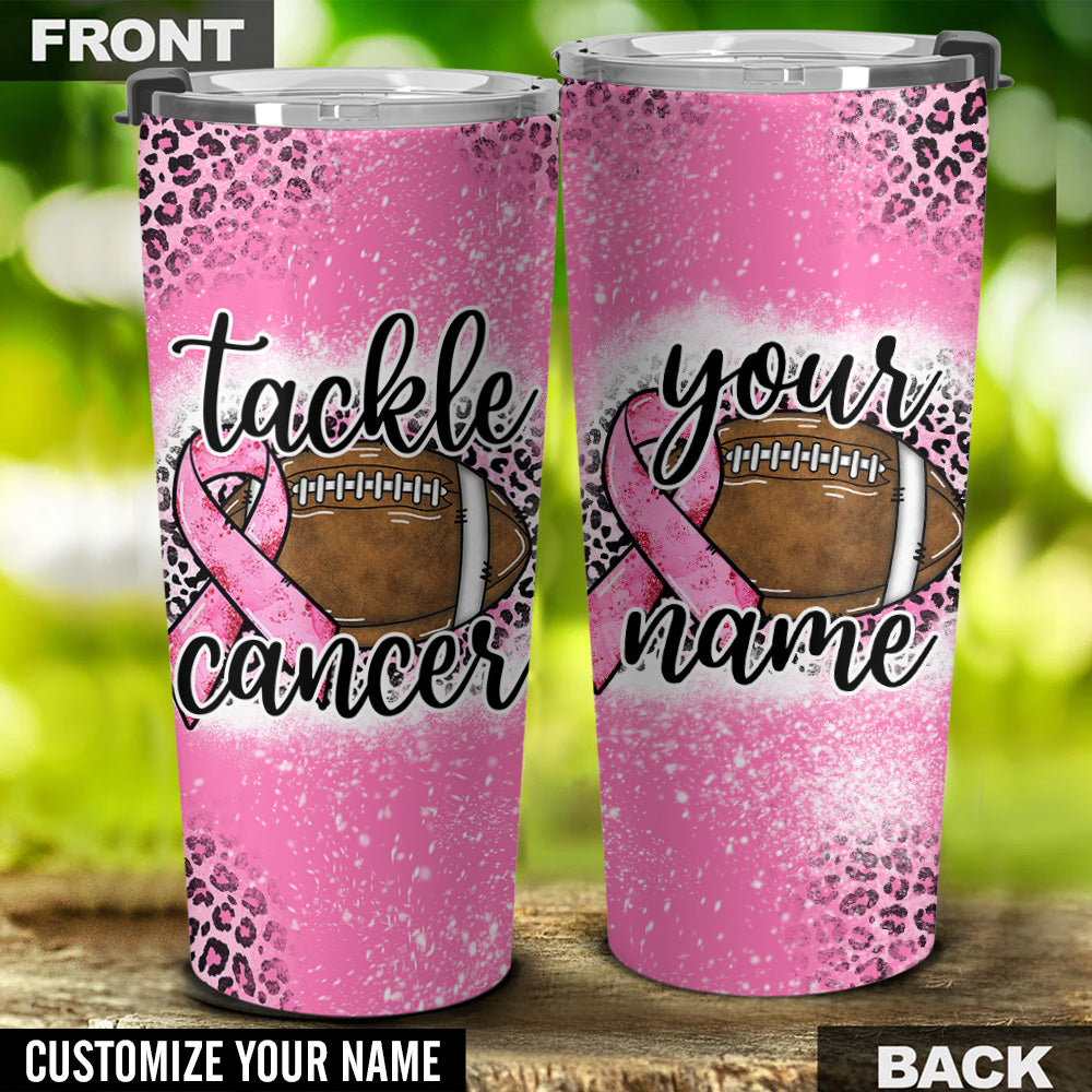 Breast Cancer Awareness  Personalized Tackle Cancer Tumbler - Tlno2709215ki