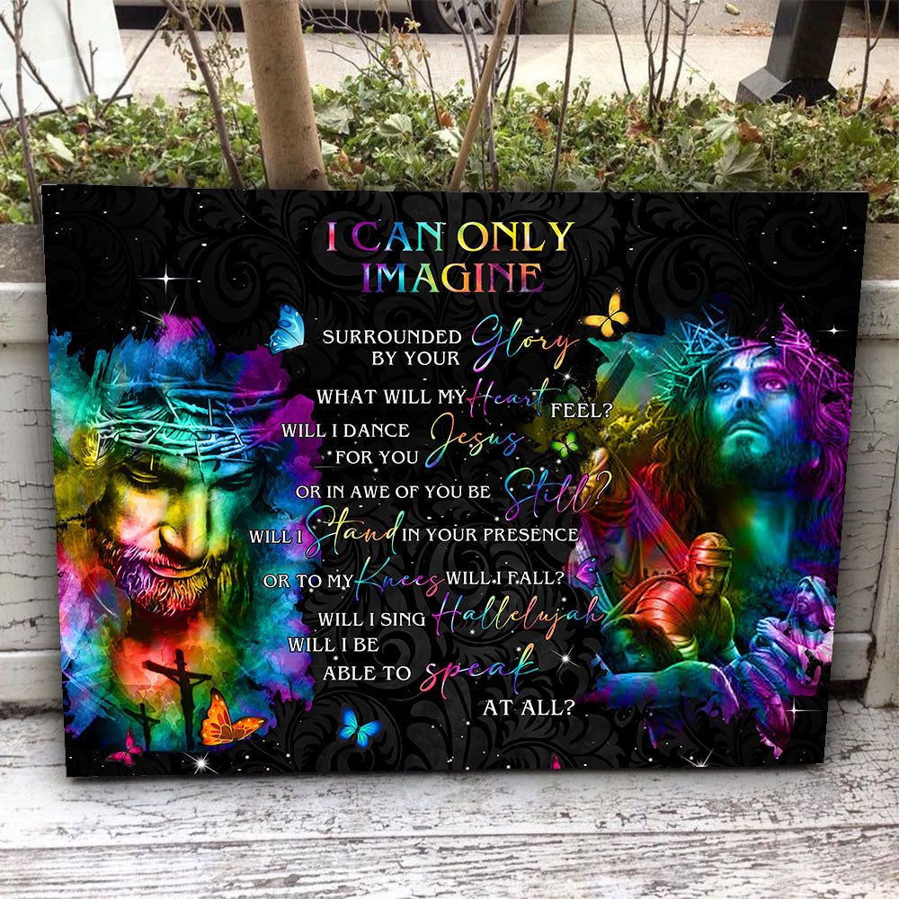 Faith Watercolor Butterfly Canvas - Lahn2509211