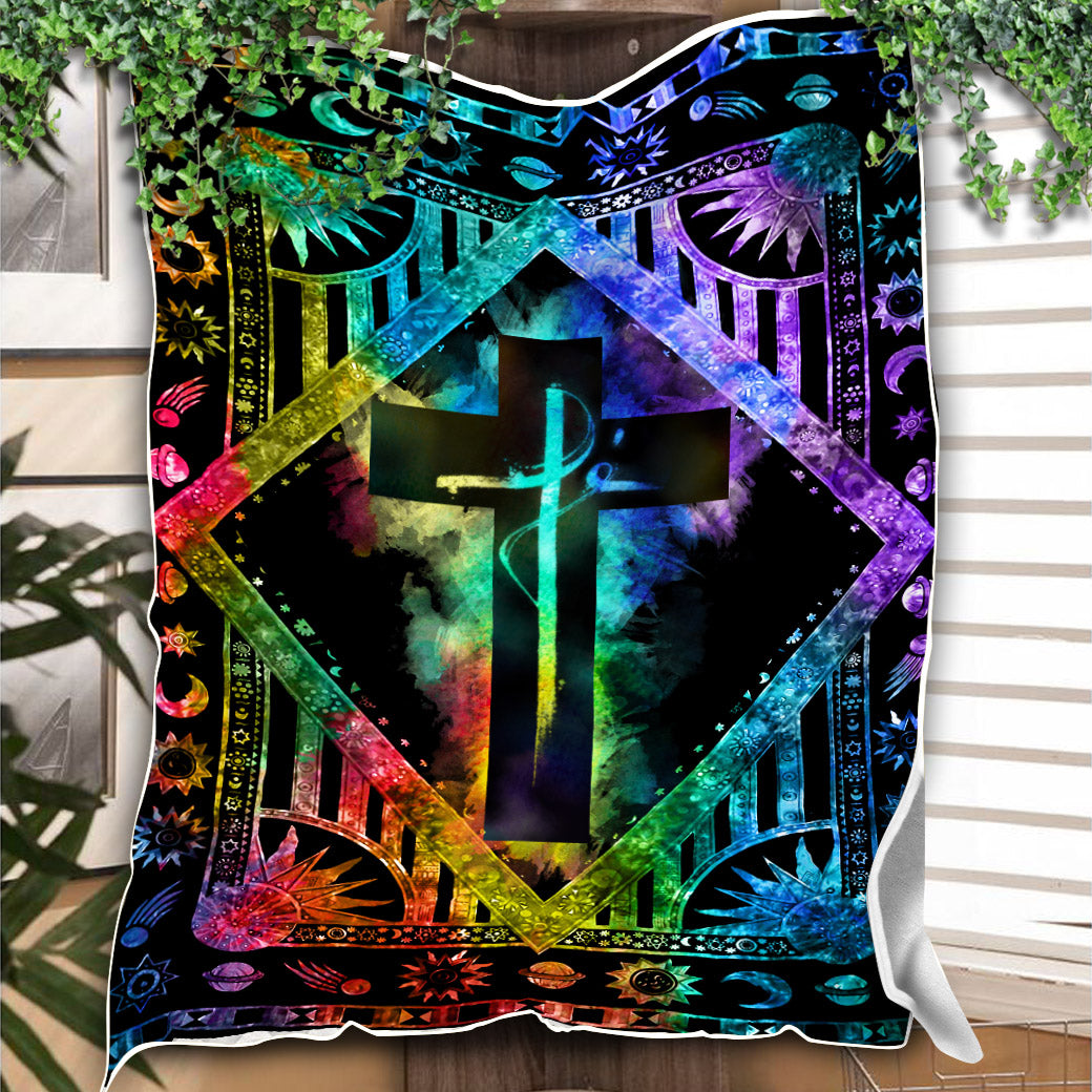 Fe Colorful Woven & Fleece Blanket - Nh0109215ki