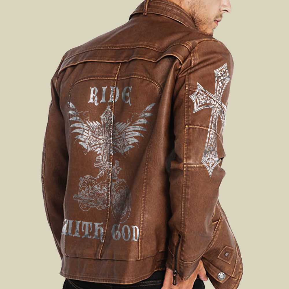 Ride With God Leather Jacket - Tlnh1310214