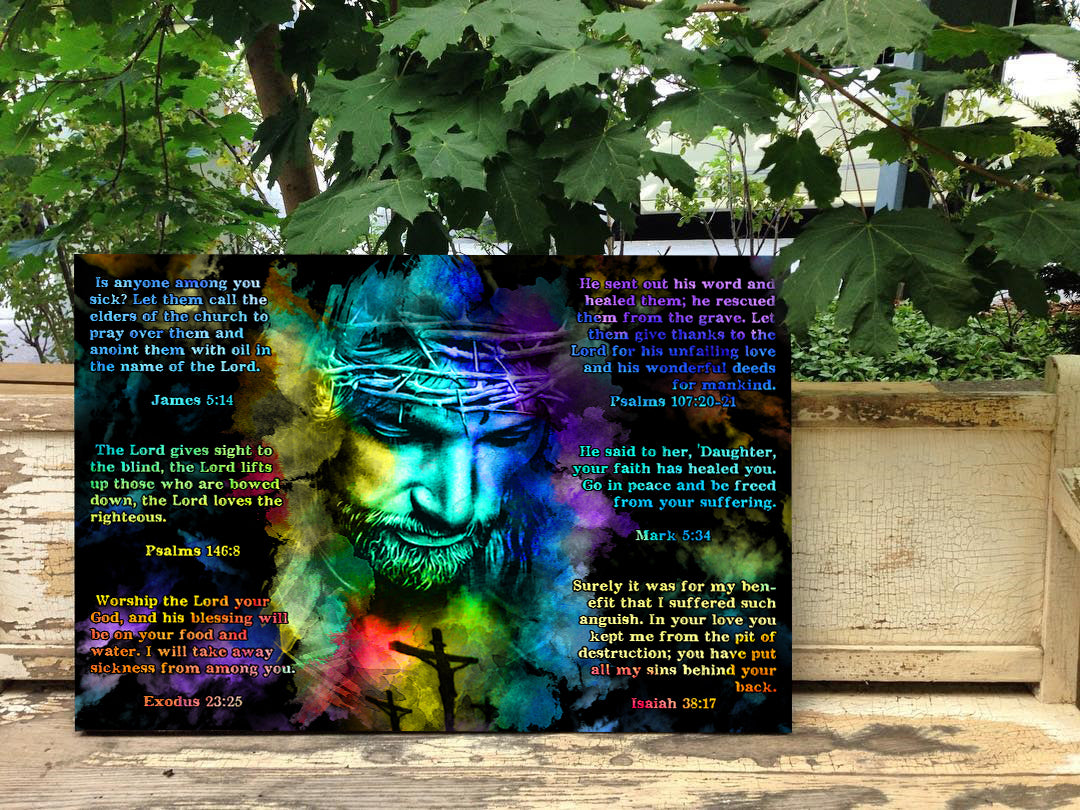 Jesus Watercolor Bible Verses Canvas - Tlnh2409214