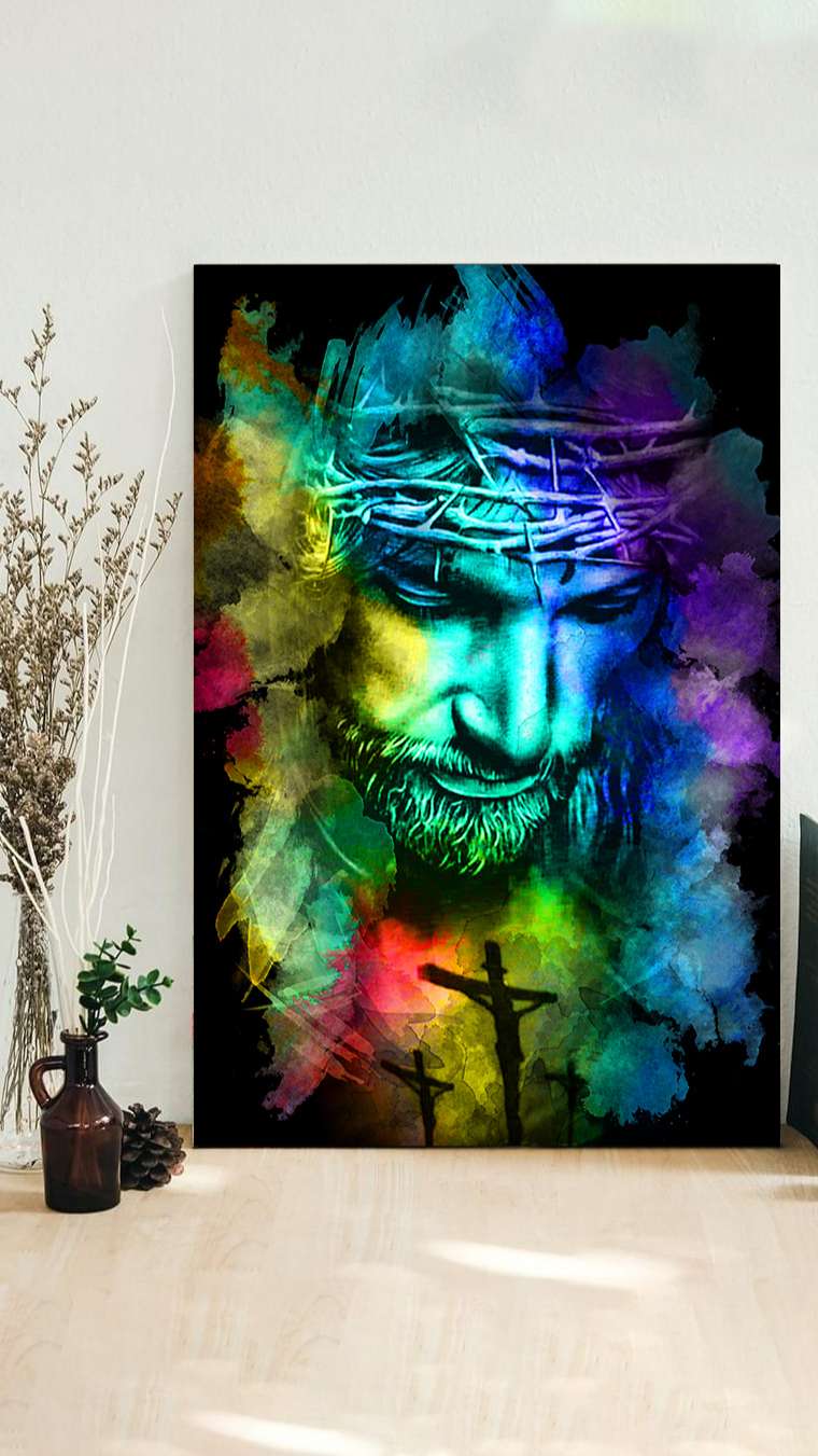 Jesus Colorful Canvas - Tlnh1303212