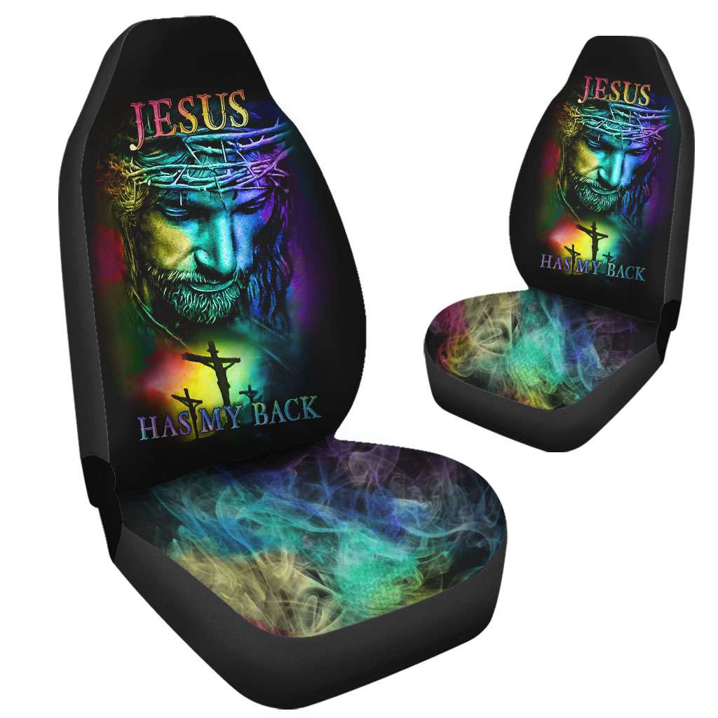 Jesus Has My Back Colorful Automotive - Tltt2604212HA