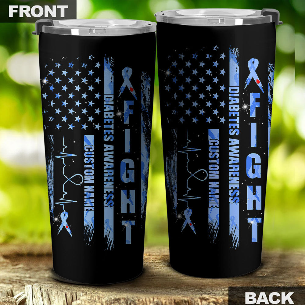 Personalized Diabetes Awareness Tumbler - Lahn1009216ki