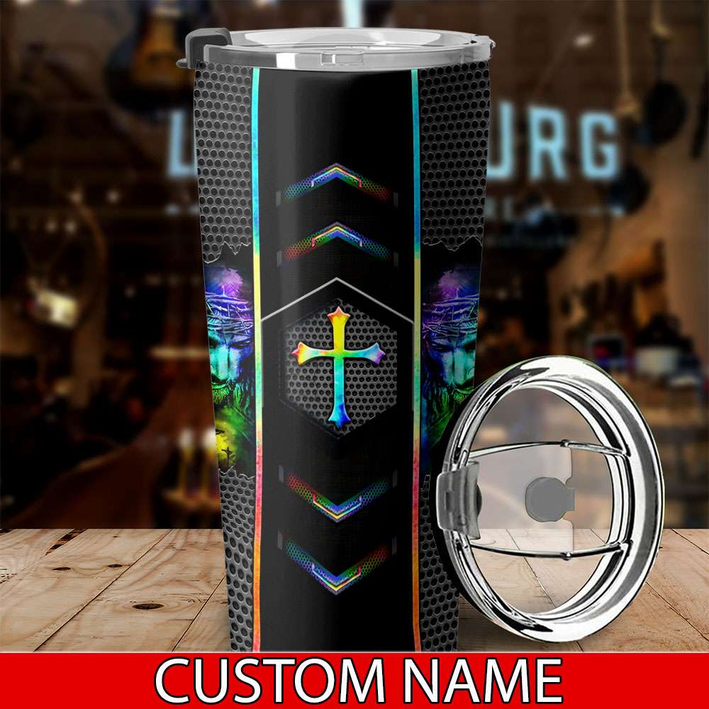 Personalized Jesus Cross Tumbler - Tltt0907213