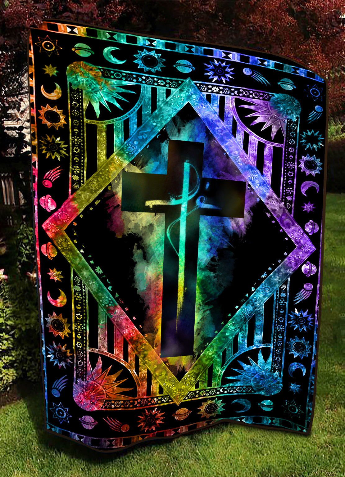 Fe Colorful Woven & Fleece Blanket - Nh0109215ki