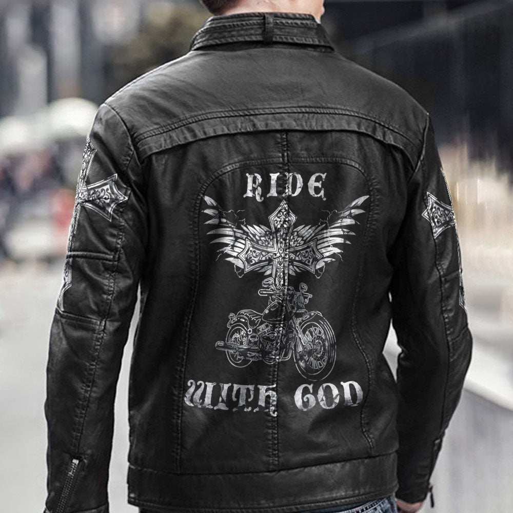 Ride With God Leather Jacket - Tlnh1310214