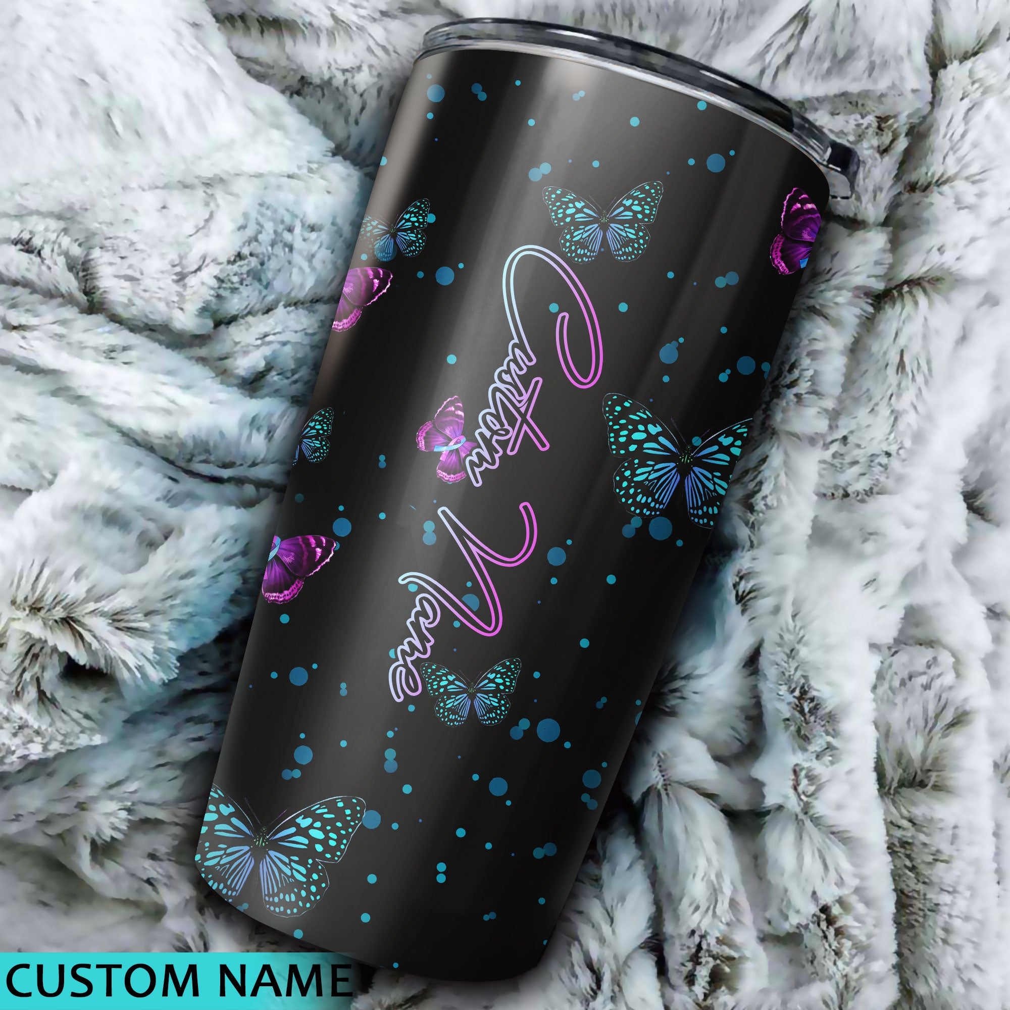 Personalized Butterfly Heart Suicide Prevention Awareness Tumbler - Lahn2308215ki