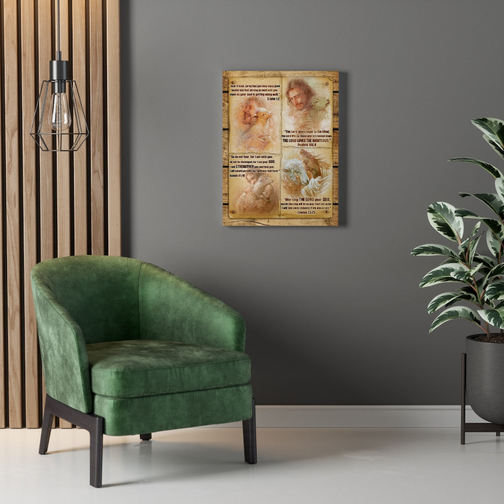 Jesus With Lamb Canvas - Latg2909216