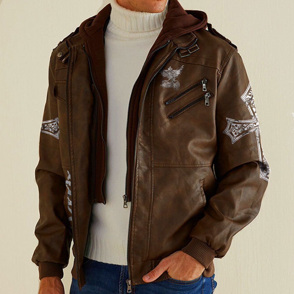 Ride With God Leather Jacket - Tlnh1310214